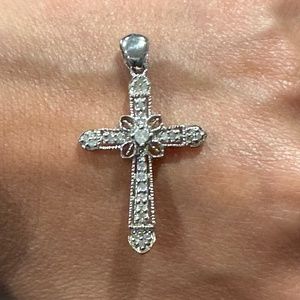 Diamond Silver Cross